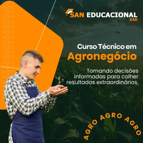 San Educacional EAD Curso Técnico em Agronegócios EAD de 8 a 14 meses