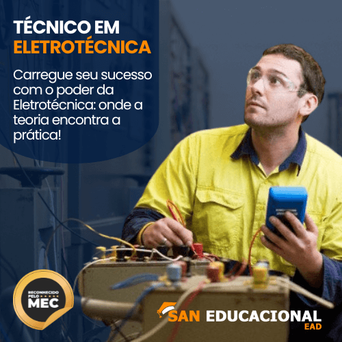 San Educacional EAD Curso Técnico em Eletrotécnica EAD de 8 a 14 meses